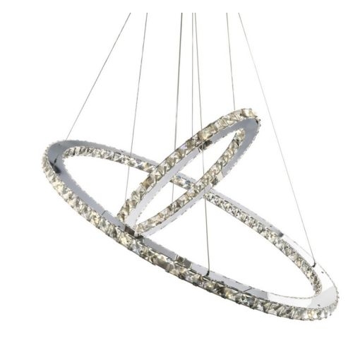 Żyrandol kryształowy RING 80x60 K048